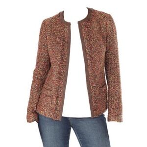 Chico's Rainbow Shine Vikey tweed jacket size 0 / Chico's sizing